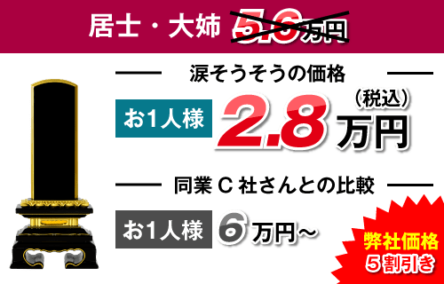 居士・大姉2.8万円